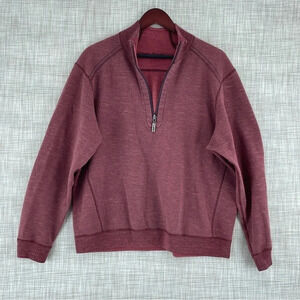 Tommy Bahamas Womens Size L reversible pullover sweatshirt *flaw* 0454